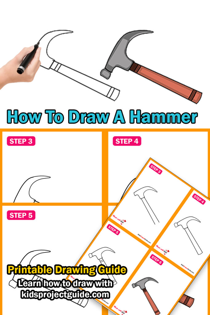 How To Draw A Hammer Easy StepByStep Guide
