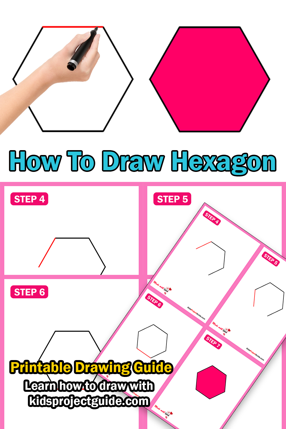 How To Draw a Hexagon Easy Step By Step Guide