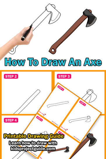 How To Draw An Axe | Easy Step By Step Guide