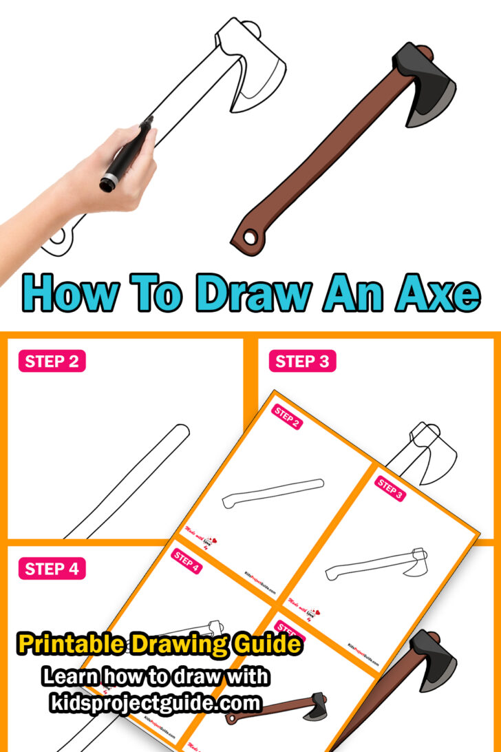 How To Draw An Axe Easy Step By Step Guide